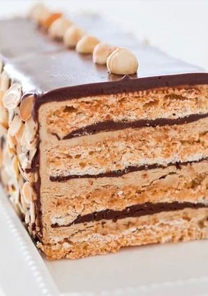 A picture of Chocolate Espresso Dacquoise.