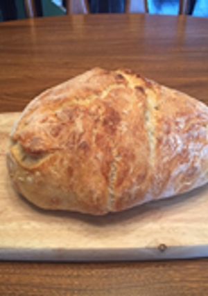 A picture of No-Knead Crusty Bread.