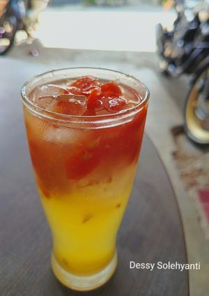 Foto resep Es Jeruk (Jeruk Tomat)