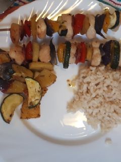 Saslik színesen recept fotója