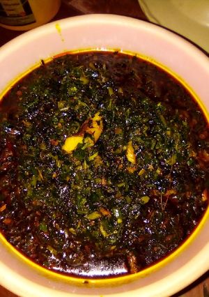 A picture of Edikang Ikong soup.