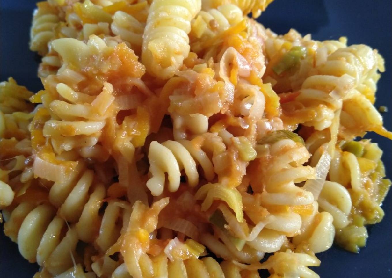 Gratin de pâtes aux poireaux