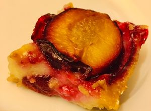 Una foto de Küchen de ciruela Melita sin gluten, sin lactosa y sin azúcar