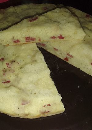 Una foto de Fainá Fácil de Salame y Queso