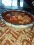 Albóndigas con caldillo y chipotle