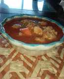 Albóndigas con caldillo y chipotle