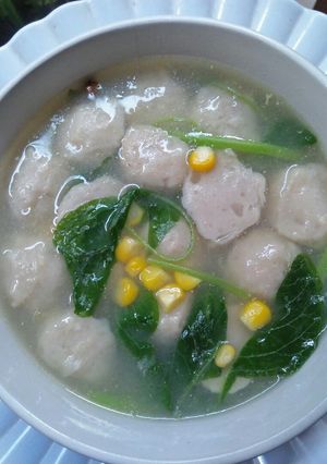 Foto resep Sup Kental Bayam dan Jagung