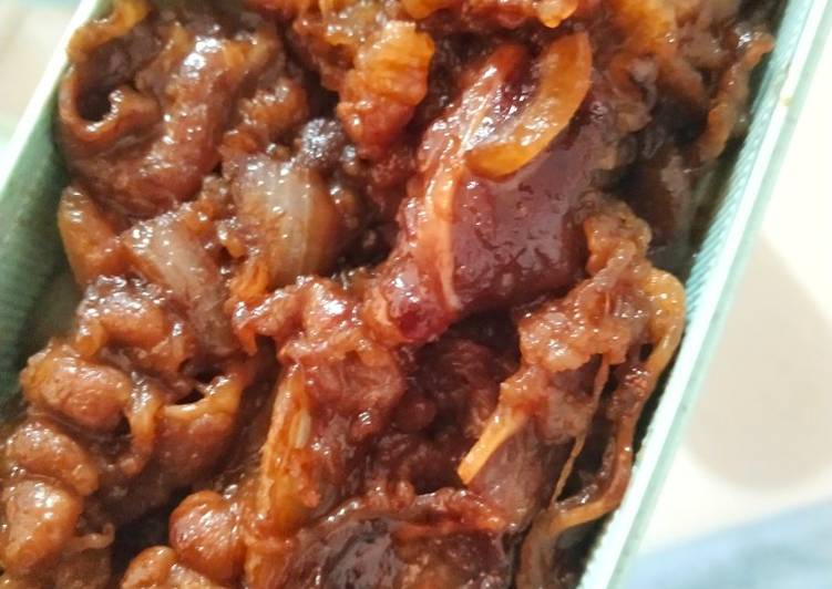 Beef teriyaki ala anak kost