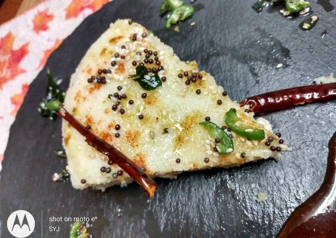 Recipe of Any-night-of-the-week Instant Rava Dhokla