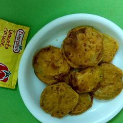 A picture of Lauki pakode.