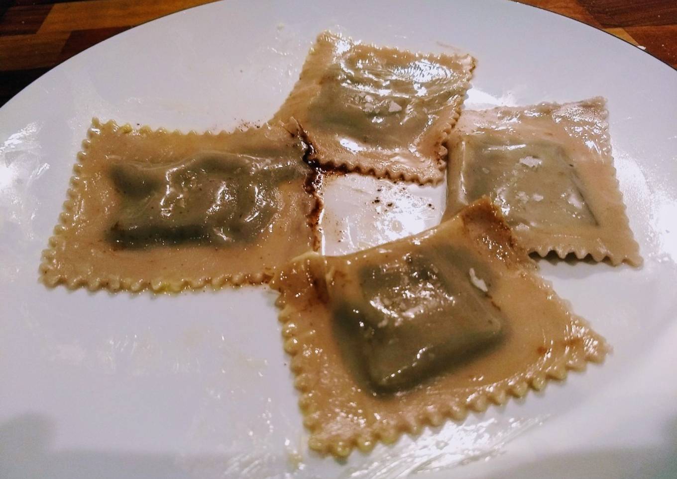 Chocolate ravioli
