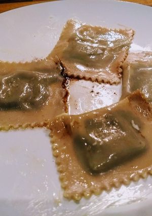 A picture of Chocolate ravioli.