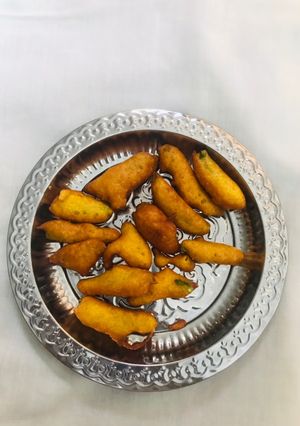 Green chilli pakora রেসিপির প্রধান ছবি
