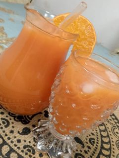 صورة لوصفة عصير برتقال وجزر