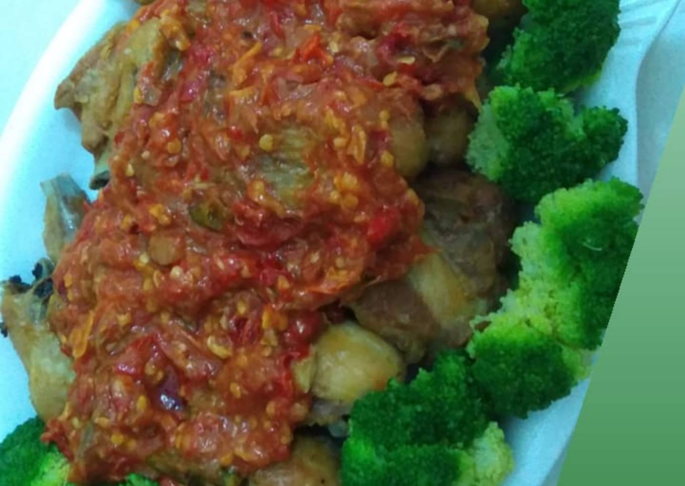 Ayam topar sambal manjah ala SyahHena