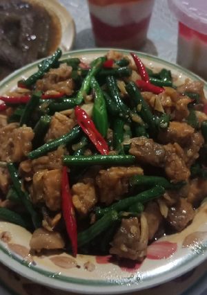 Foto resep Tumis Tempe & Kacang Panjang