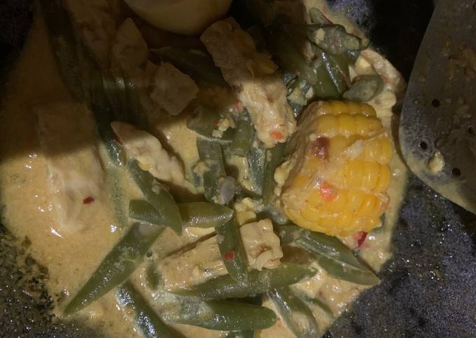 Sayur lodeh buncis tempe