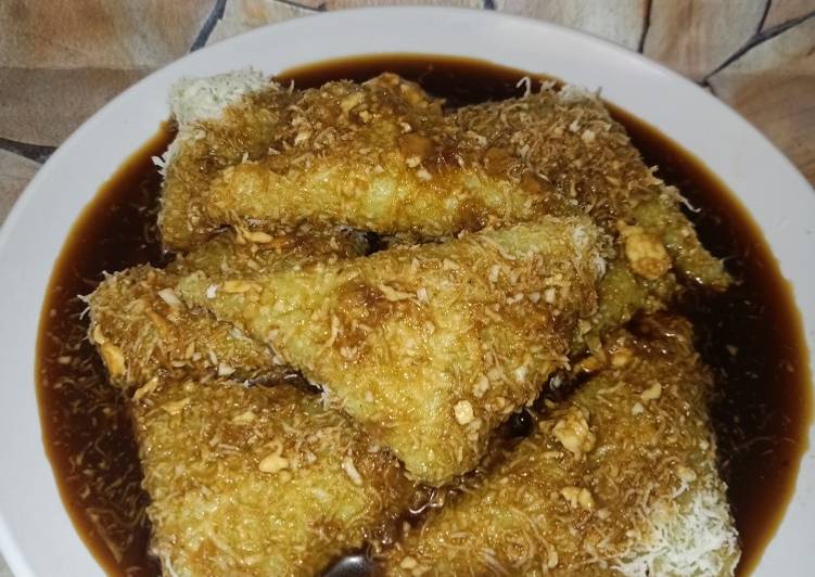 resep cara mengolah Kue lupis ketan durian (Lopes)