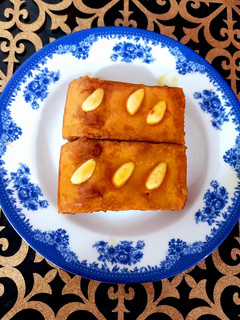 عکسی از دستور دسر شام بالی با سمید(آون توستر)
