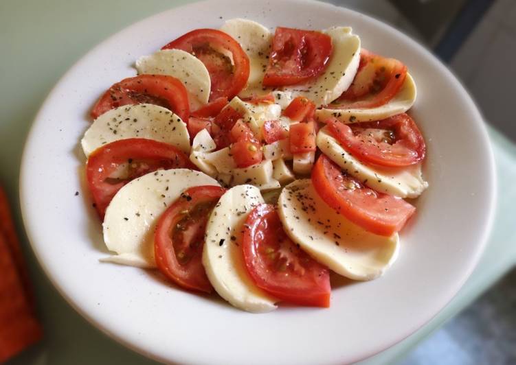 Ensalada caprese sencilla