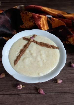 عکسی از دستور فرنی شیره انگور