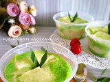 Puding Roti Pandan