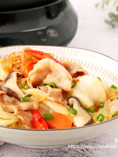 高麗菜豬肉冬粉_一鍋到底15分鐘 的食譜成品照片