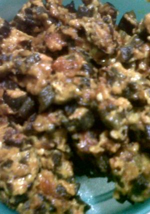 A picture of Dahi Bhinda Nu Shaak #Gujarati101.