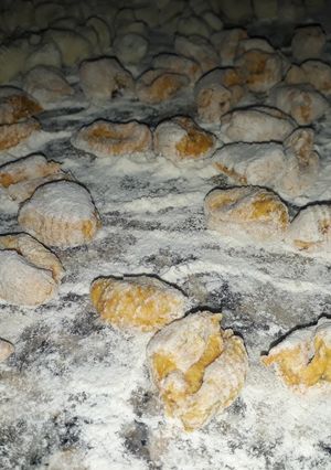 Una foto de Ñoquis de calabaza
