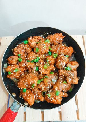Foto resep Easy Sour & Sweet Chicken Popcorn 🍿