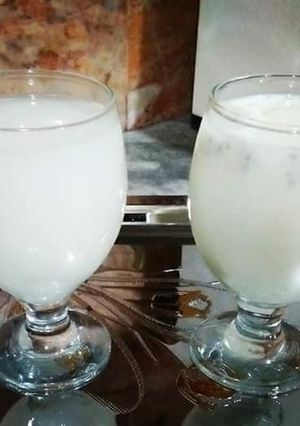 A picture of Badam Ka Sharbat🍸.