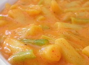 Zöldbabfőzelék recept fotója