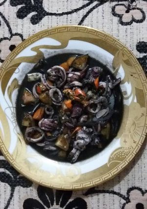 Foto resep Cumi tinta hitam