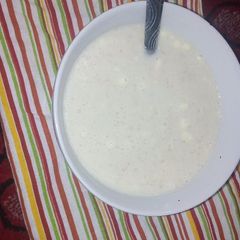 A picture of Fenugreek porridge (kunun hulba).