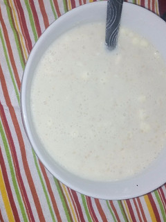 A picture of Fenugreek porridge (kunun hulba).