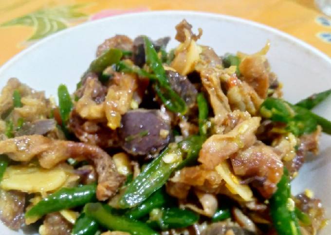 Jeroan ayam lombok ijo