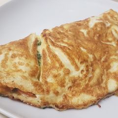 Basil, Tomato & Cheese Omelette A picture of Basil, Tomato & Cheese Omelette.