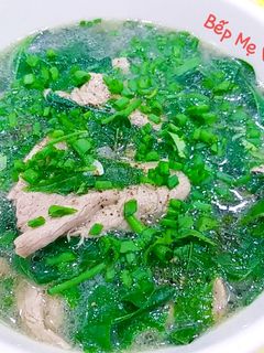 Hình của món Canh thịt bò lá lốt.