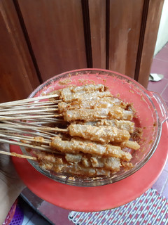 Foto resep Sate kikil bumbu kacang mikrowave