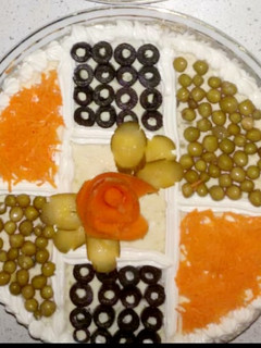 عکسی از دستور سالاد الویه