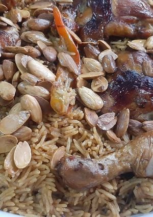 صورة لوصفة كبسة مع برش البرتقال