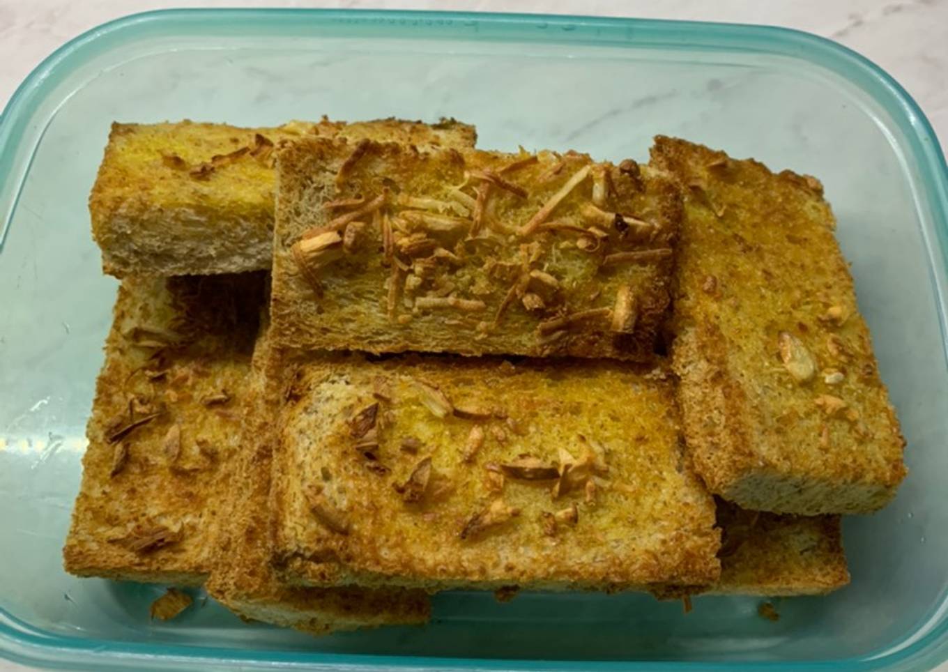 Cheese garlic bread tanpa oregano