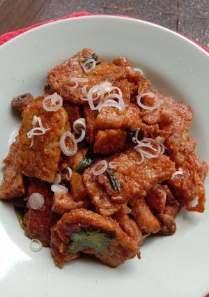 Foto resep Tempe cumi asin balado
