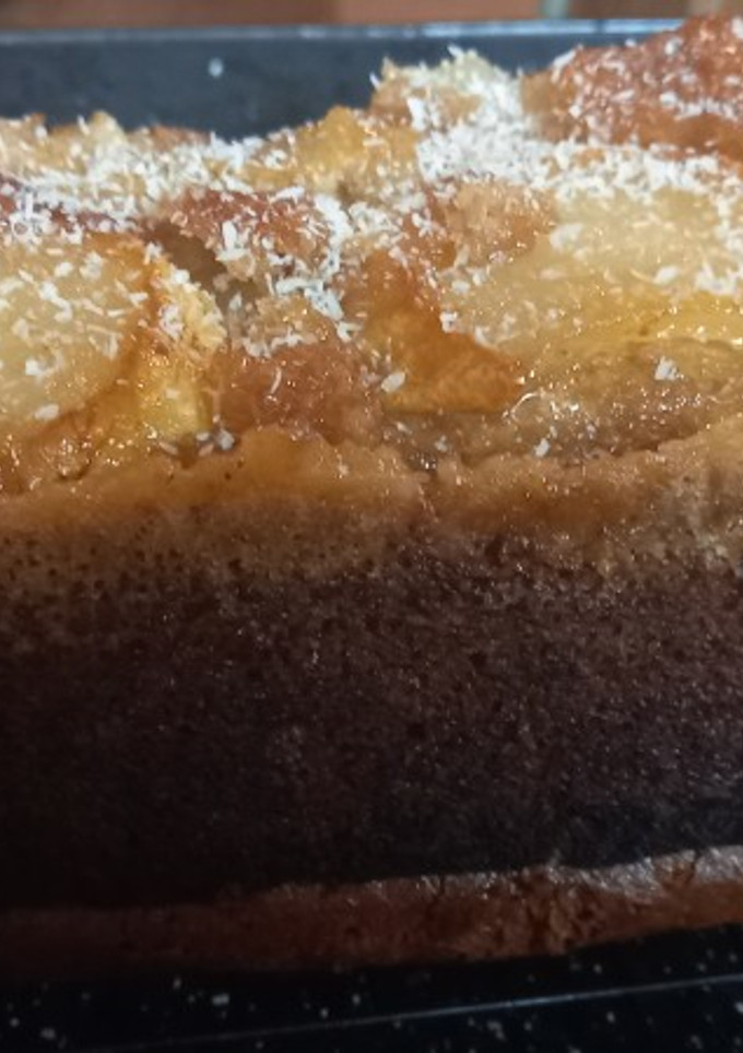 Una foto de Budín de pera 🍐 sin huevo
