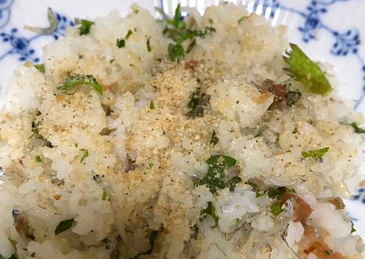 Simple Way to Make Any-night-of-the-week Pickled plum rice with ooba and sesami