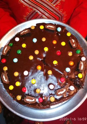 صورة لوصفة كيك شاتو مع الهوهوز 😍😋🎉