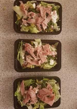 A picture of Pea and Ham Salad.