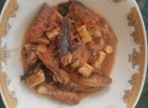 Foto resep Tahu Ikan kuah santan tomat (kreasi santan sasa)