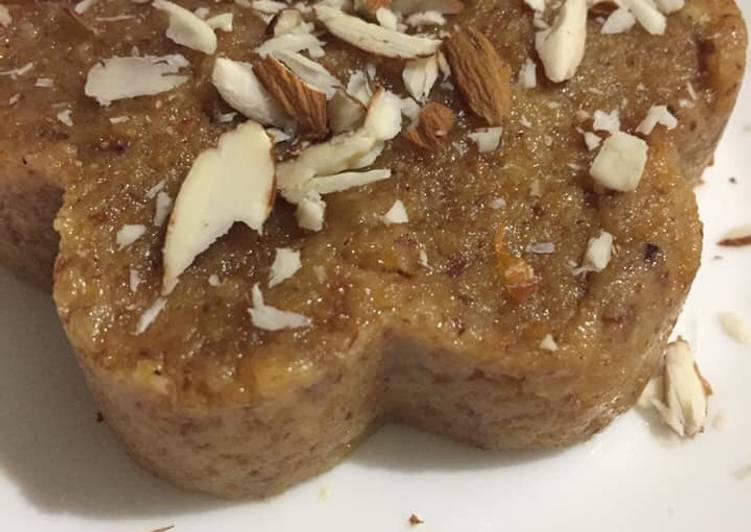 Simple Way to Make Badam dal moong halwa