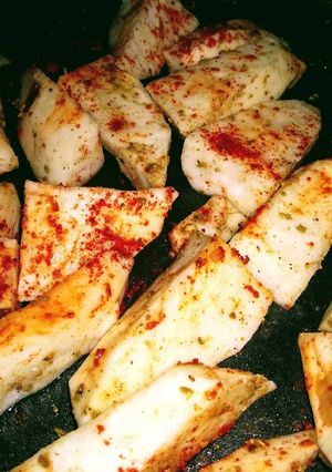 A picture of Grilled sweet potato.